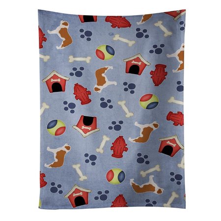 CAROLINES TREASURES Saint Bernard Dog House Collection Kitchen Towel BB3976KTWL